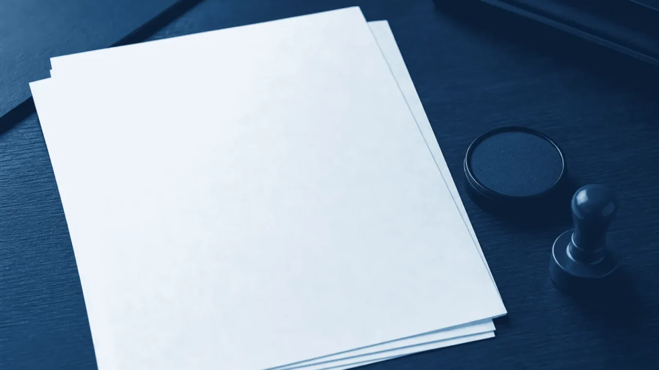 China business documentation with contracts and a red company seal stamp