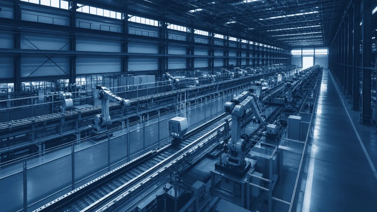 Large automated Chinese manufacturing plant used for building a China production strategy